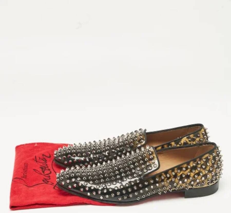 Christian Louboutin Pre-owned Leather flats Black Heren