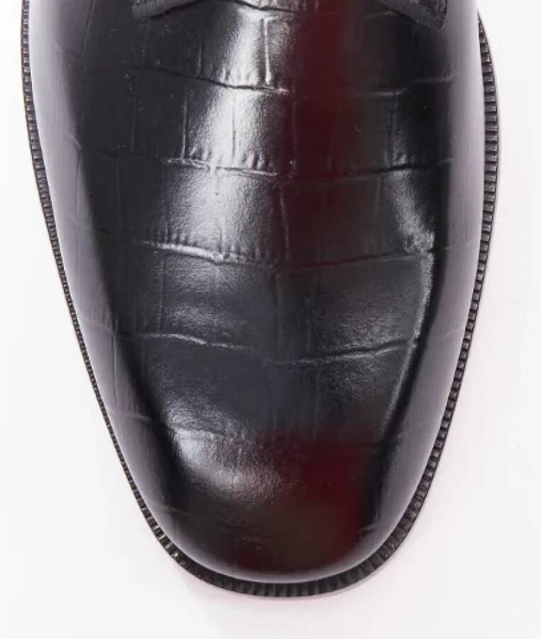 Christian Louboutin Pre-owned Leather flats Black Heren