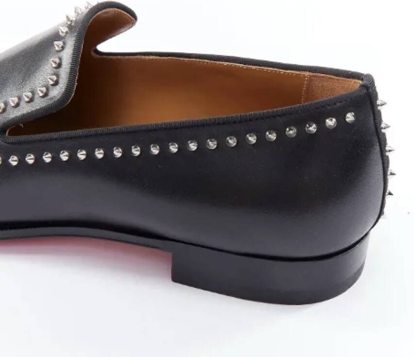 Christian Louboutin Pre-owned Leather flats Black Heren