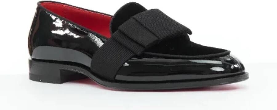 Christian Louboutin Pre-owned Leather flats Black Heren