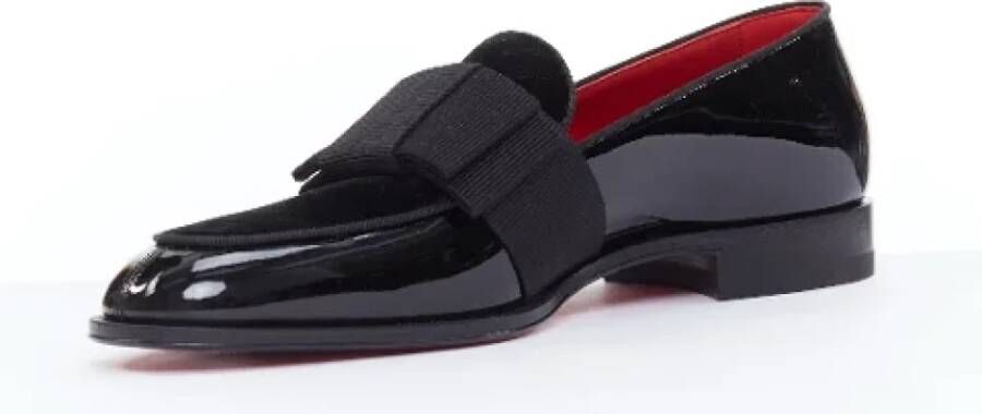 Christian Louboutin Pre-owned Leather flats Black Heren