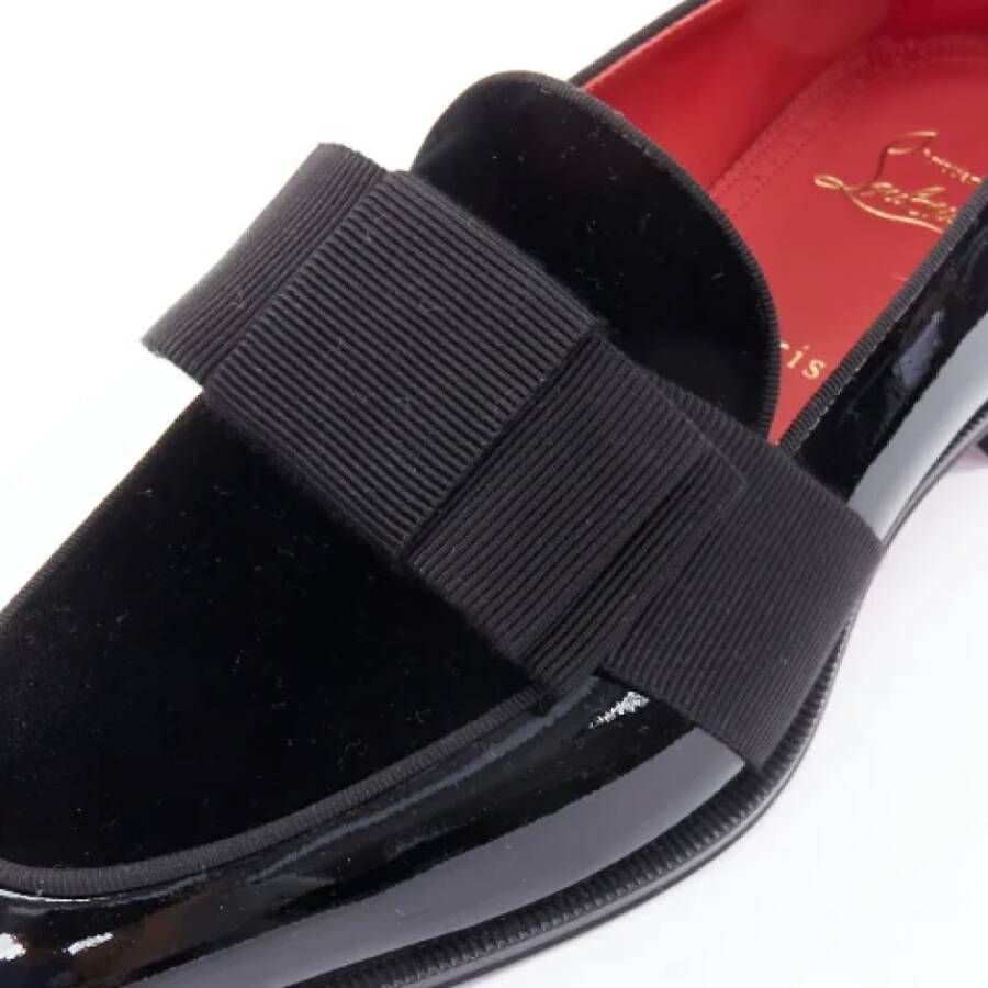 Christian Louboutin Pre-owned Leather flats Black Heren