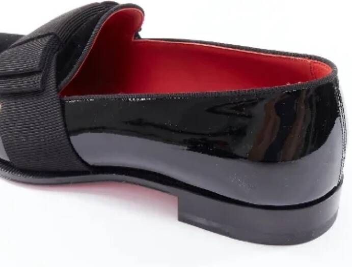 Christian Louboutin Pre-owned Leather flats Black Heren