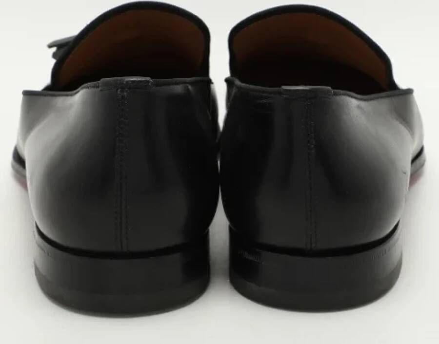 Christian Louboutin Pre-owned Leather flats Black Heren