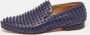 Christian Louboutin Pre-owned Leather flats Blue Dames - Thumbnail 2