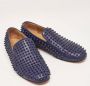 Christian Louboutin Pre-owned Leather flats Blue Dames - Thumbnail 4