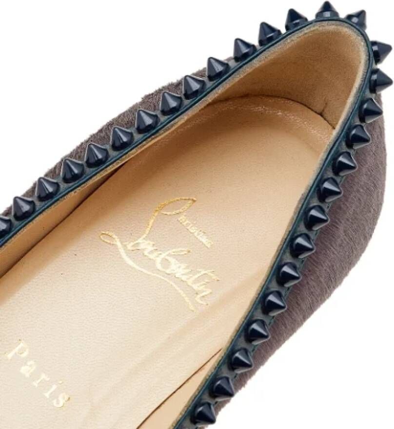 Christian Louboutin Pre-owned Leather flats Multicolor Dames