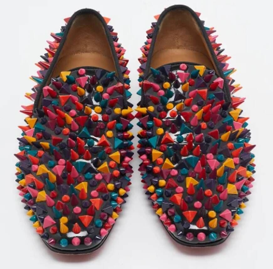 Christian Louboutin Pre-owned Leather flats Multicolor Dames