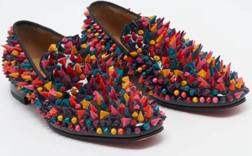 Christian Louboutin Pre-owned Leather flats Multicolor Dames