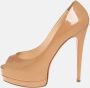 Christian Louboutin Pre-owned Leather heels Beige Dames - Thumbnail 2