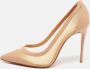 Christian Louboutin Pre-owned Leather heels Beige Dames - Thumbnail 4