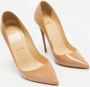 Christian Louboutin Pre-owned Leather heels Beige Dames - Thumbnail 3