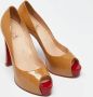 Christian Louboutin Pre-owned Leather heels Beige Dames - Thumbnail 4