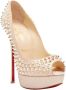 Christian Louboutin Pre-owned Leather heels Beige Dames - Thumbnail 2