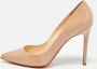 Christian Louboutin Pre-owned Leather heels Beige Dames - Thumbnail 2