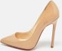 Christian Louboutin Pre-owned Leather heels Beige Dames - Thumbnail 2