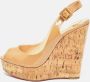 Christian Louboutin Pre-owned Leather heels Beige Dames - Thumbnail 2