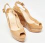 Christian Louboutin Pre-owned Leather heels Beige Dames - Thumbnail 4