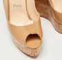 Christian Louboutin Pre-owned Leather heels Beige Dames - Thumbnail 7