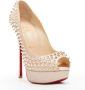 Christian Louboutin Pre-owned Leather heels Beige Dames - Thumbnail 2