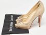 Christian Louboutin Pre-owned Leather heels Beige Dames - Thumbnail 9