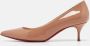 Christian Louboutin Pre-owned Leather heels Beige Dames - Thumbnail 2