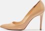 Christian Louboutin Pre-owned Leather heels Beige Dames - Thumbnail 2