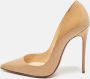 Christian Louboutin Pre-owned Leather heels Beige Dames - Thumbnail 2