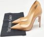 Christian Louboutin Pre-owned Leather heels Beige Dames - Thumbnail 9