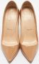 Christian Louboutin Pre-owned Leather heels Beige Dames - Thumbnail 2