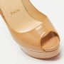 Christian Louboutin Pre-owned Leather heels Beige Dames - Thumbnail 7