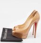 Christian Louboutin Pre-owned Leather heels Beige Dames - Thumbnail 9