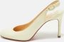 Christian Louboutin Pre-owned Leather heels Beige Dames - Thumbnail 2