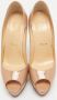 Christian Louboutin Pre-owned Leather heels Beige Dames - Thumbnail 3