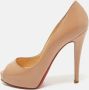 Christian Louboutin Pre-owned Leather heels Beige Dames - Thumbnail 2