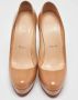 Christian Louboutin Pre-owned Leather heels Beige Dames - Thumbnail 2