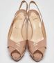 Christian Louboutin Pre-owned Leather heels Beige Dames - Thumbnail 2