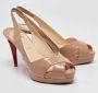 Christian Louboutin Pre-owned Leather heels Beige Dames - Thumbnail 3