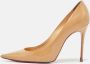 Christian Louboutin Pre-owned Leather heels Beige Dames - Thumbnail 2