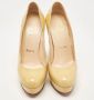 Christian Louboutin Pre-owned Leather heels Beige Dames - Thumbnail 2