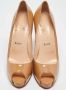 Christian Louboutin Pre-owned Leather heels Beige Dames - Thumbnail 3