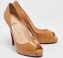 Christian Louboutin Pre-owned Leather heels Beige Dames - Thumbnail 4