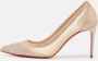 Christian Louboutin Pre-owned Leather heels Beige Dames - Thumbnail 2