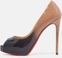 Christian Louboutin Pre-owned Leather heels Beige Dames - Thumbnail 2