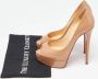 Christian Louboutin Pre-owned Leather heels Beige Dames - Thumbnail 8