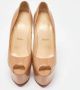 Christian Louboutin Pre-owned Leather heels Beige Dames - Thumbnail 3