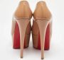 Christian Louboutin Pre-owned Leather heels Beige Dames - Thumbnail 5