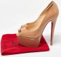 Christian Louboutin Pre-owned Leather heels Beige Dames - Thumbnail 9