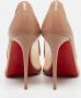 Christian Louboutin Pre-owned Leather heels Beige Dames - Thumbnail 4