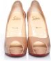 Christian Louboutin Pre-owned Leather heels Beige Dames - Thumbnail 3